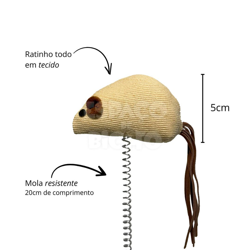 Brinquedo Interativo para Gatos Rato Espaço de Bicho 