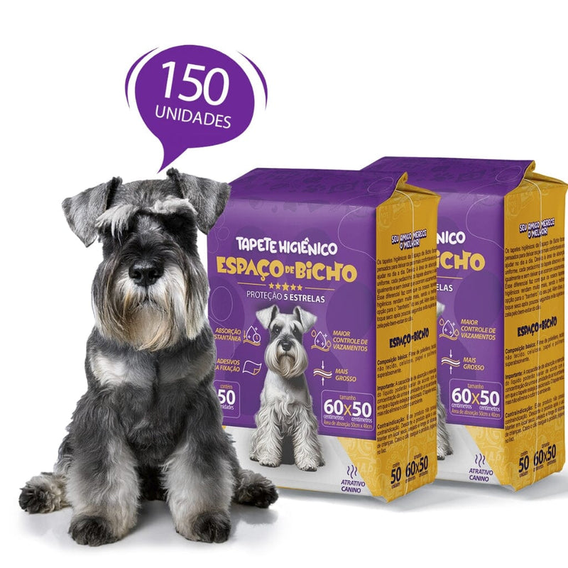 Tapete Higiênico 50x60cm Espaço de Bicho Super Absorção 150un Espaço de Bicho 