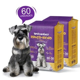 Tapete Higiênico 50x60cm Espaço de Bicho Super Absorção 60un Espaço de Bicho 
